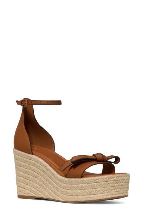 loop espadrille ankle strap platform wedge sandal (Women)