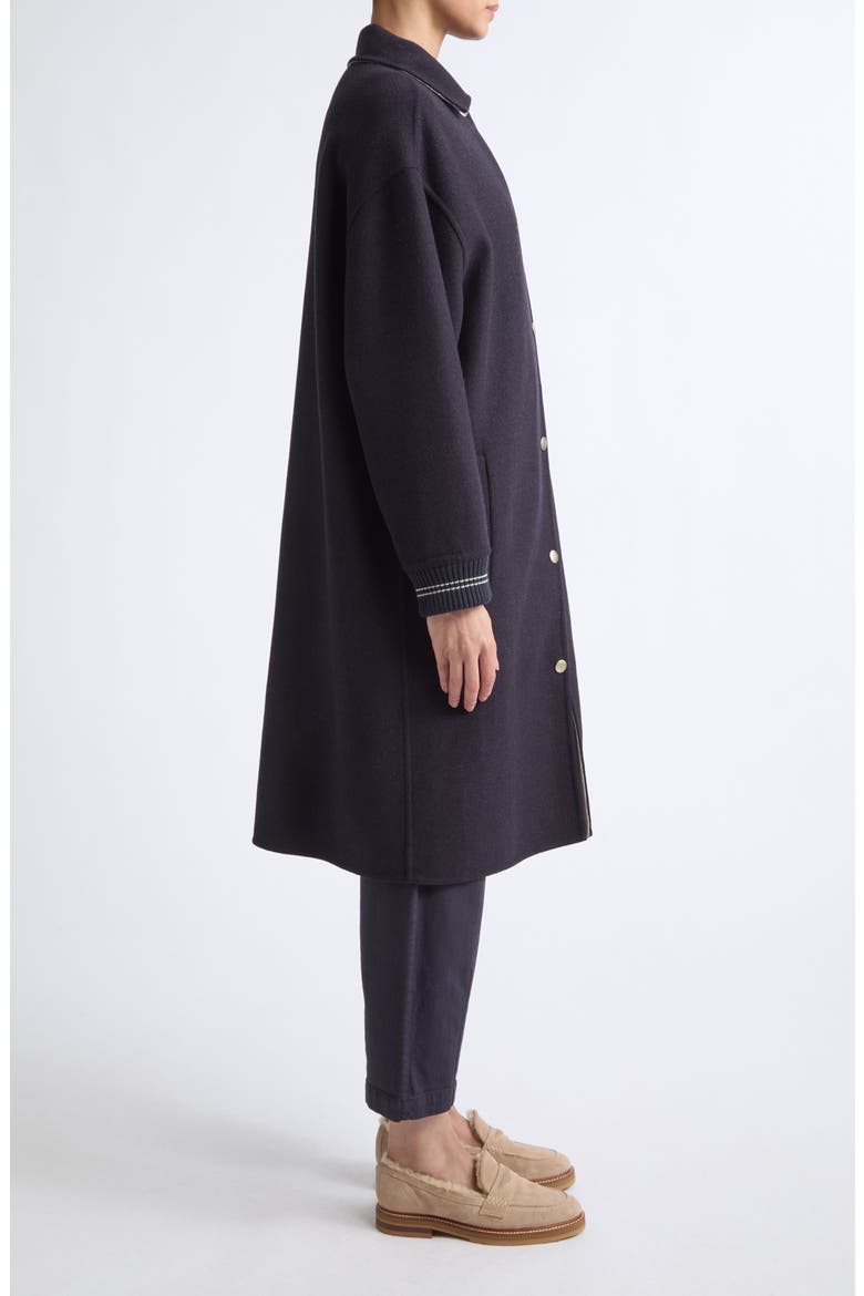 Long Wool Bomber Coat, Alternate, color, 177-92 AMETHYST GR