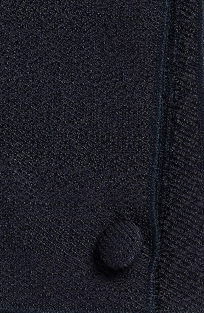 CLIFTON WILSON Textured Wool Pocket Square, Alternate, color, Navy