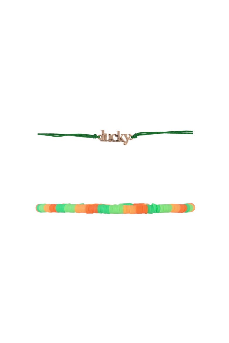 4pc Assorted Bracelet Set, Alternate, color, Green