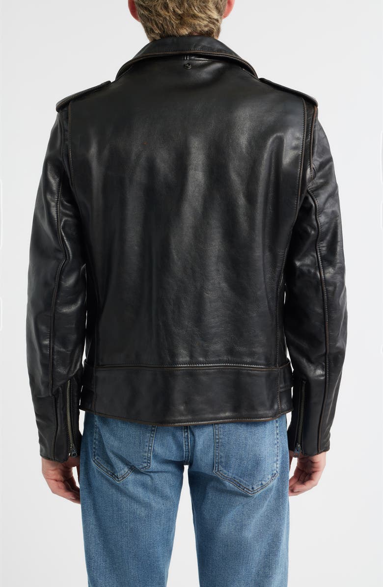 Schott NYC Perfecto Leather Jacket, Alternate, color, Black