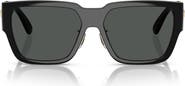 Versace Biggie 57mm Rectangular Sunglasses