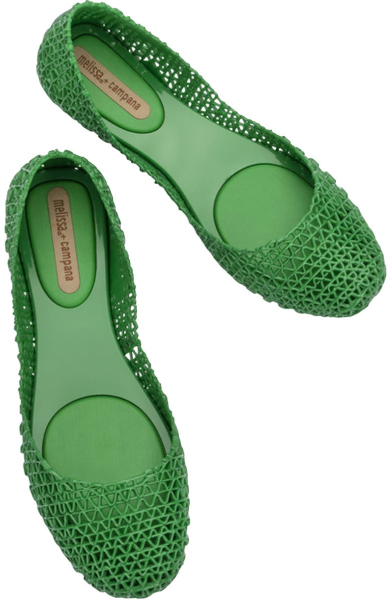 Melissa Campana Papel Flat, Alternate, color, Metallic Green
