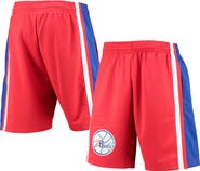 Mitchell & Ness Men's Mitchell & Ness Red Philadelphia 76ers Hardwood Classics 75th Anniversary Swingman Shorts