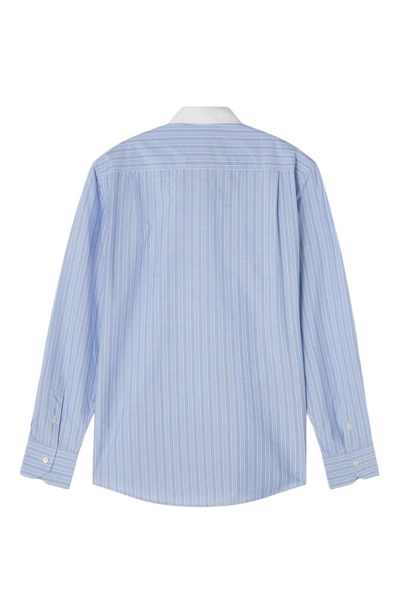 Robert Talbott Reynolds Blue Multi Stripe Light Weight Poplin Shirt in Contemporary fit, Alternate, color, Blue