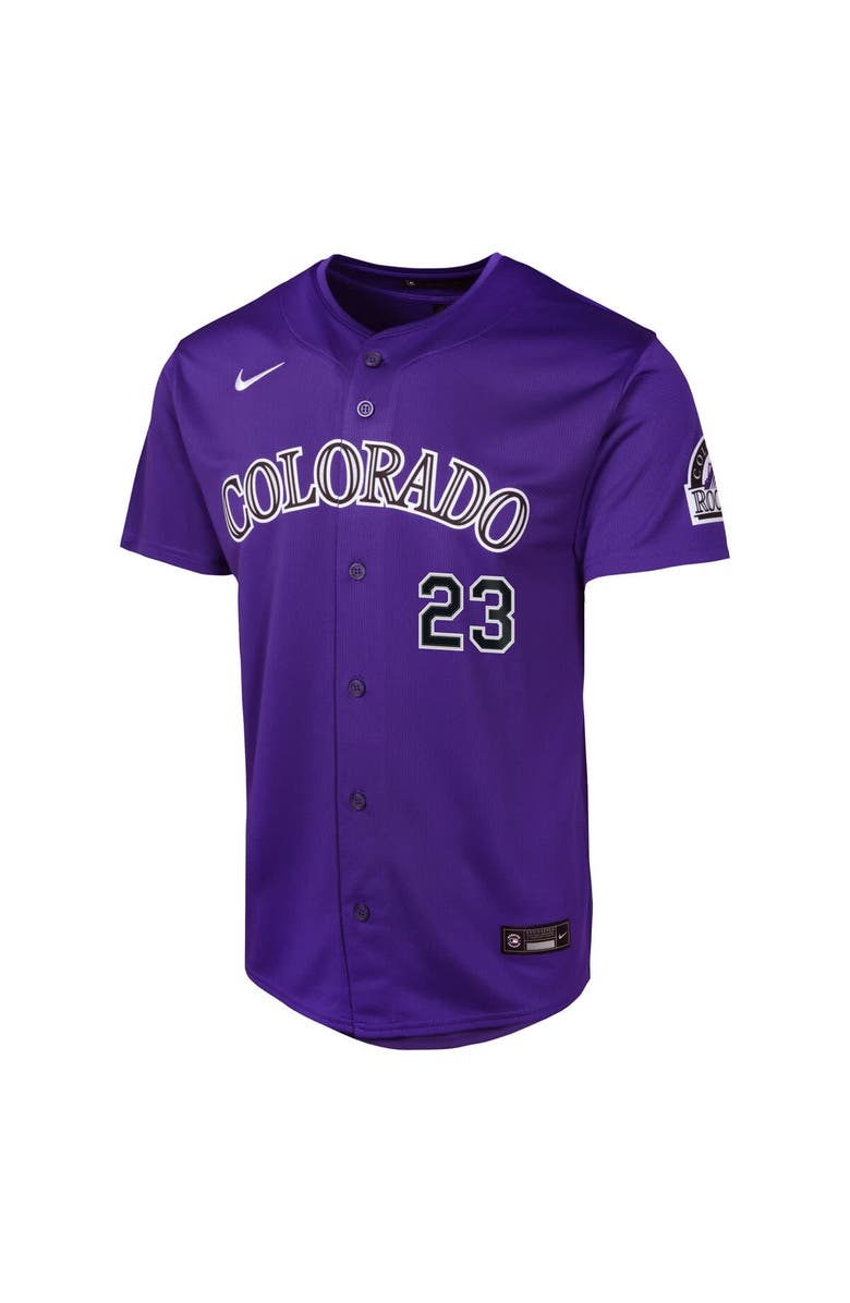 Nike Youth Nike Kris Bryant Purple Colorado Rockies Alternate Limited Player Jersey, Alternate, color, Purple