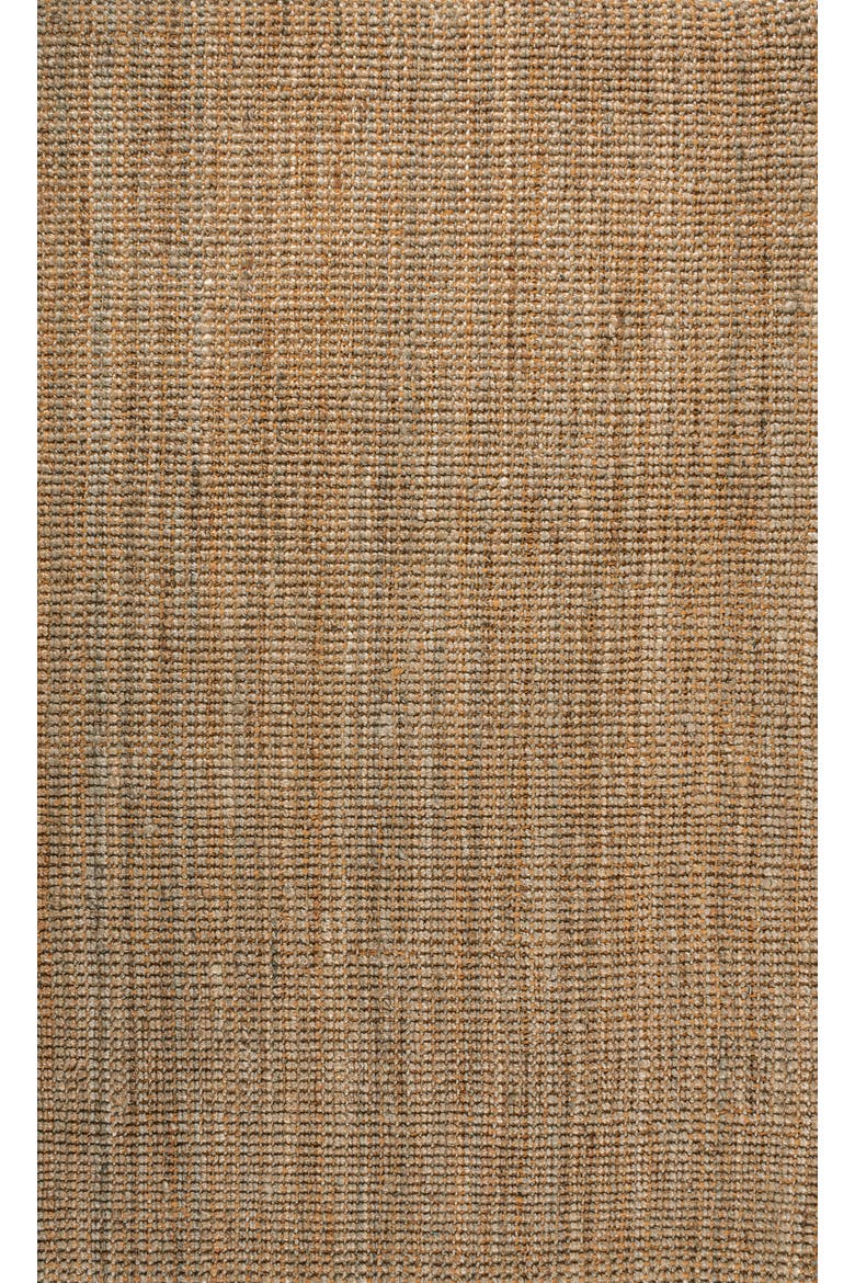 Biot Traditional Rustic Handwoven Jute Solid Area Rug, Main, color, Natural