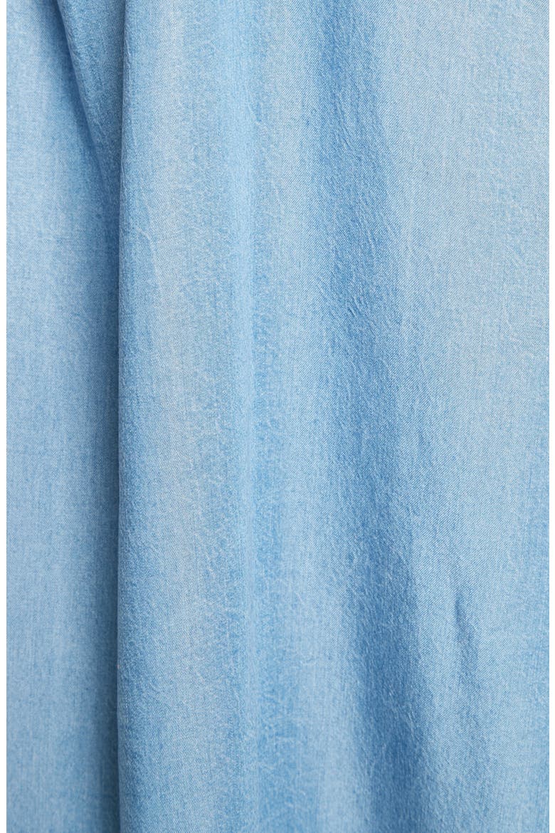 Dev Off the Shoulder Minidress, Alternate, color, LIGHT BLUE