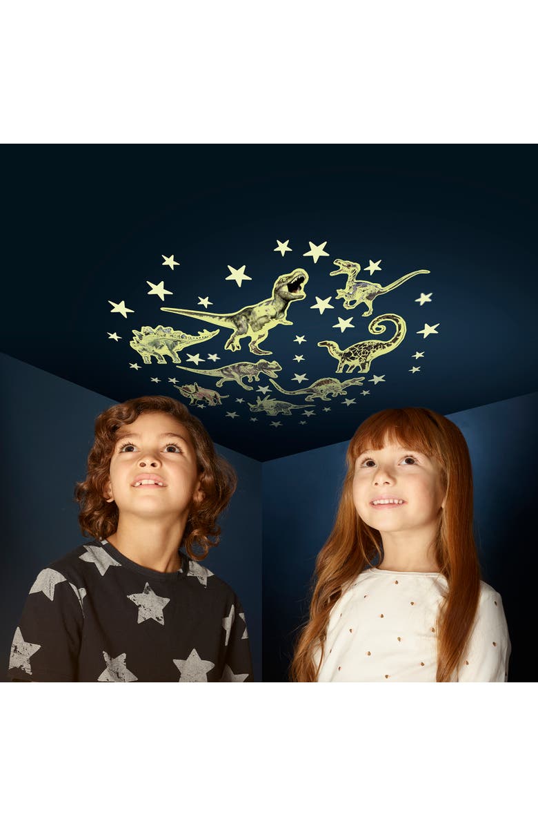 The Original Glow Stars Company Glow Stars & Dinosaurs Eco, 35 Stars & 8 Dinos, Glowinthedark Wall Décor, Alternate, color, 