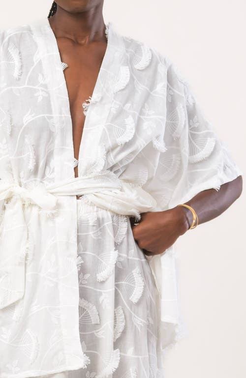Diarrablu Cabana Kimono In Kheff Blanc