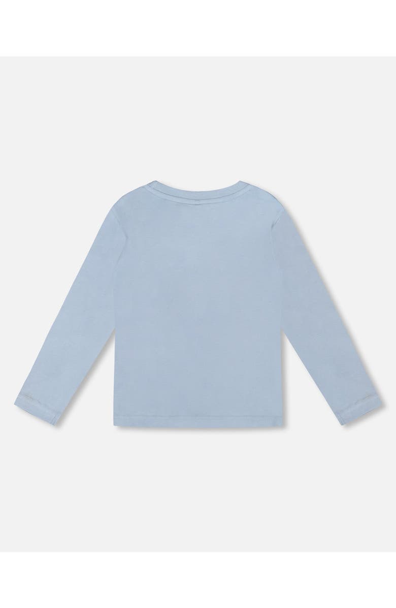 Deux par Deux Boy Organic Cotton Long Sleeve T-Shirt, Alternate, color, Light Blue