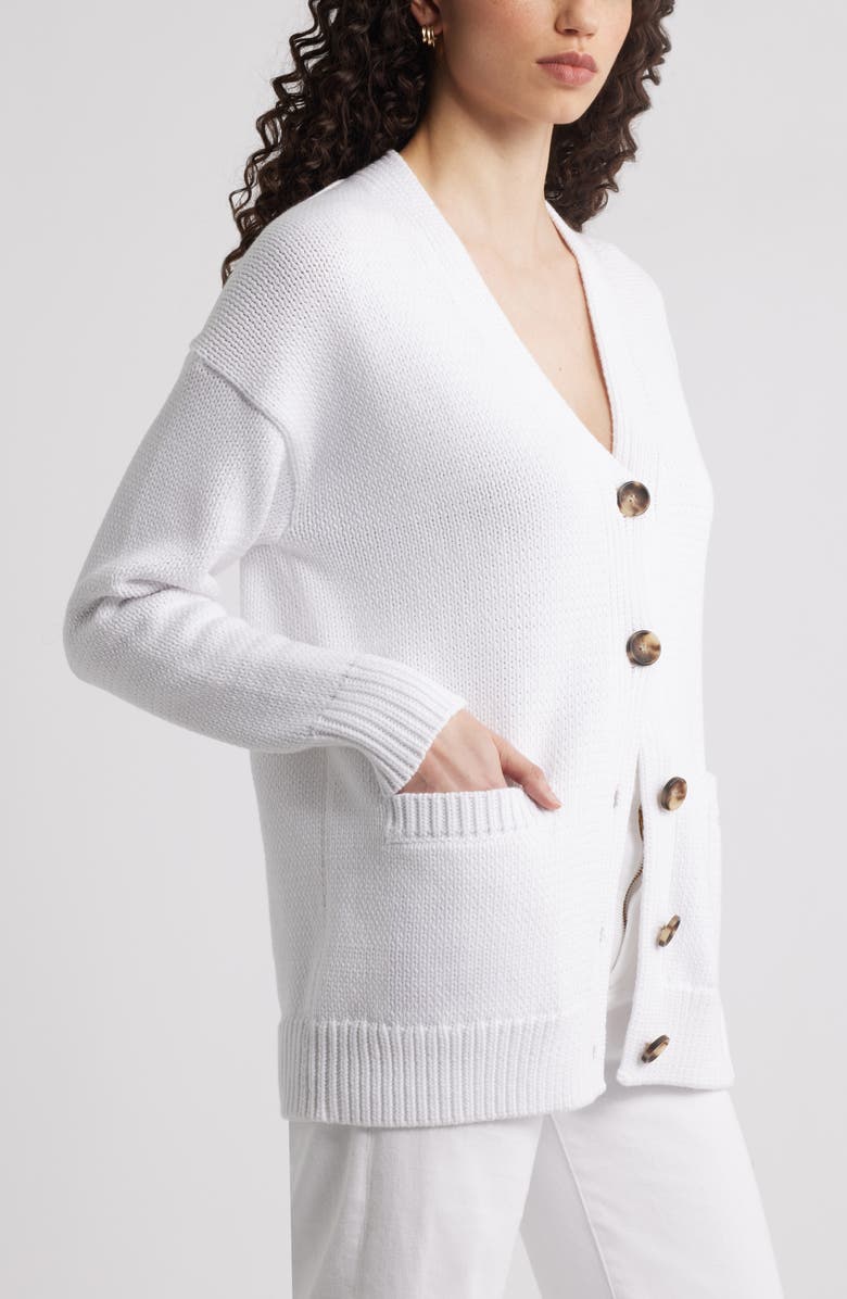 Nordstrom Chunky Cotton Blend Cardigan, Alternate, color, 