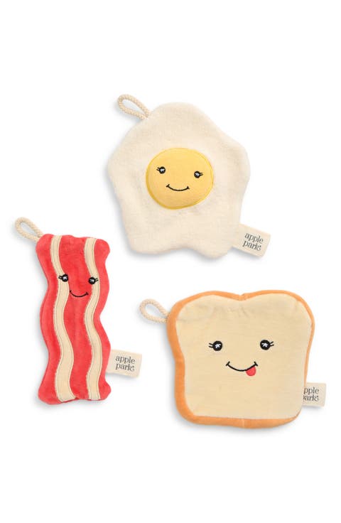 Breakfast 3-Piece Crinkle Soft Toy Set