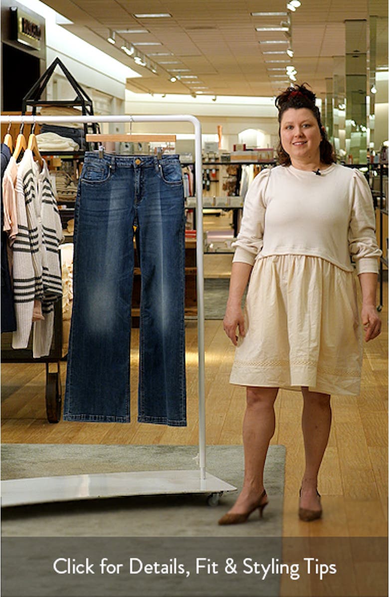 Jean Two-Tone High Waist Wide Leg Jeans, sales video thumbnail