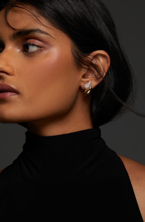 Nadri Pisa Cubic Zirconia Stud Earrings In Gold