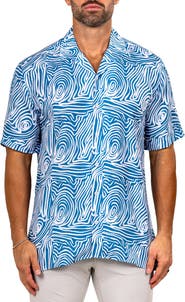 Maceoo Apachi Marthyr0250 Blue Camp Shirt