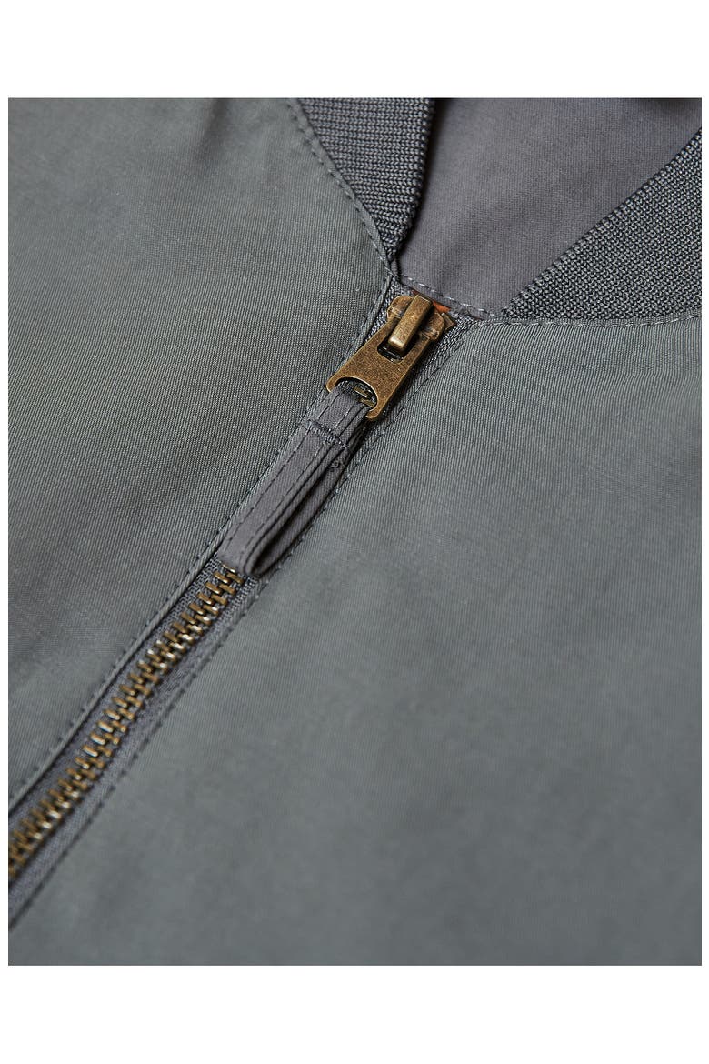 Water Resistant Cotton Blend Bomber Jacket, Alternate, color, CARBON
