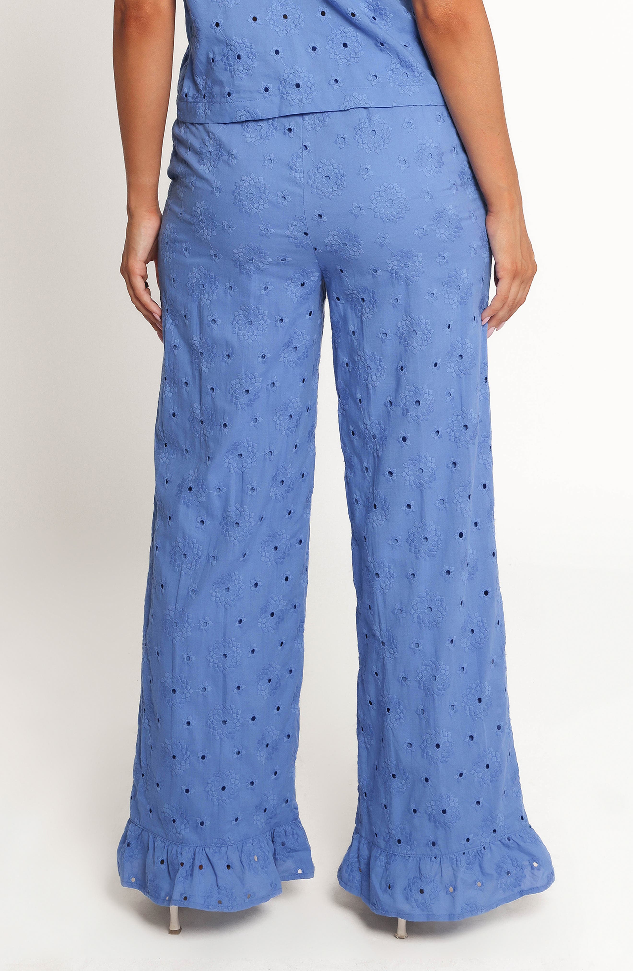 Katya Embroidered Drawstring Straight Leg Pants - image 2
