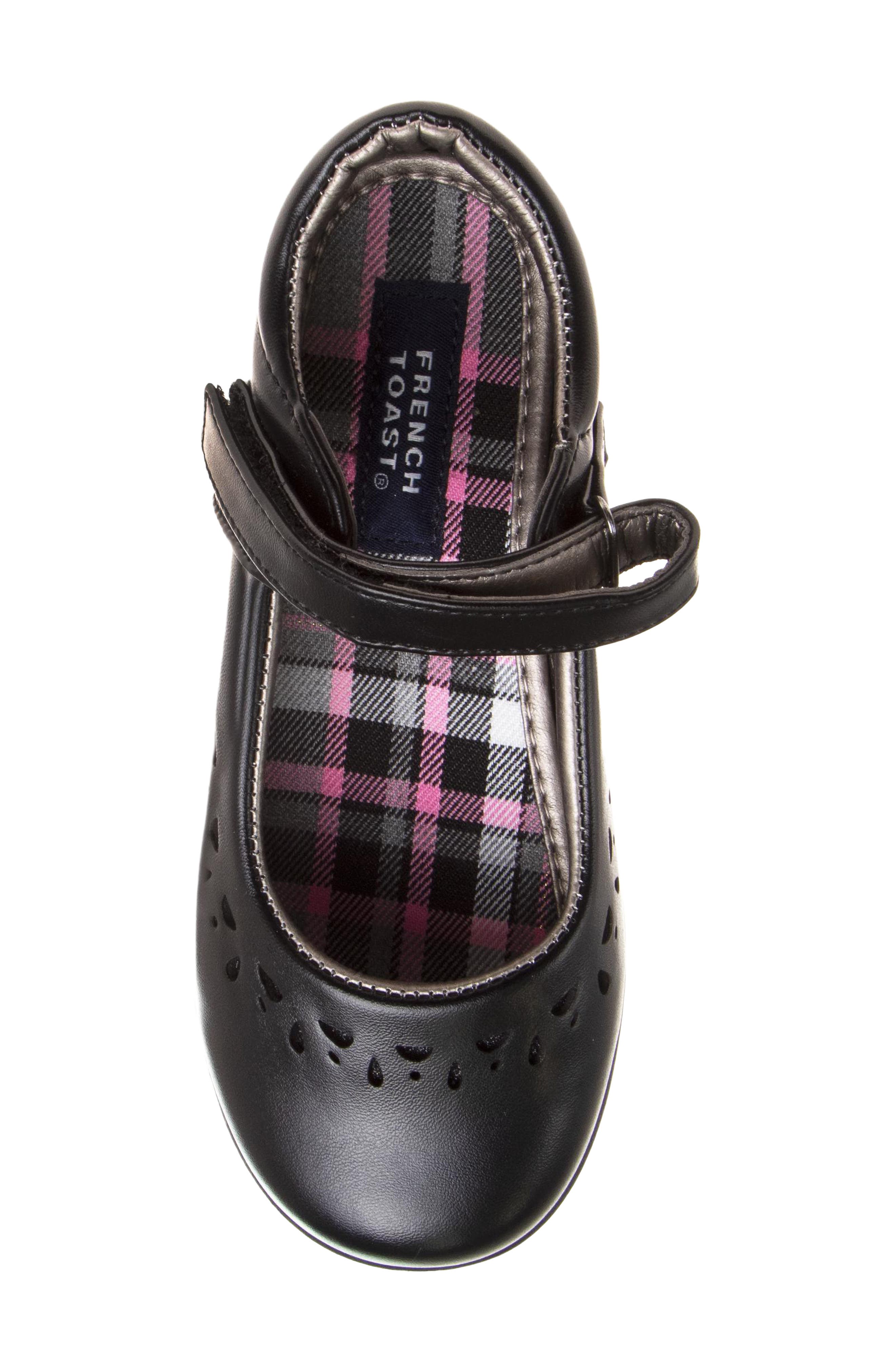 Kids' French Toast Mary Jane School Shoes, Alternate, color, BLACK