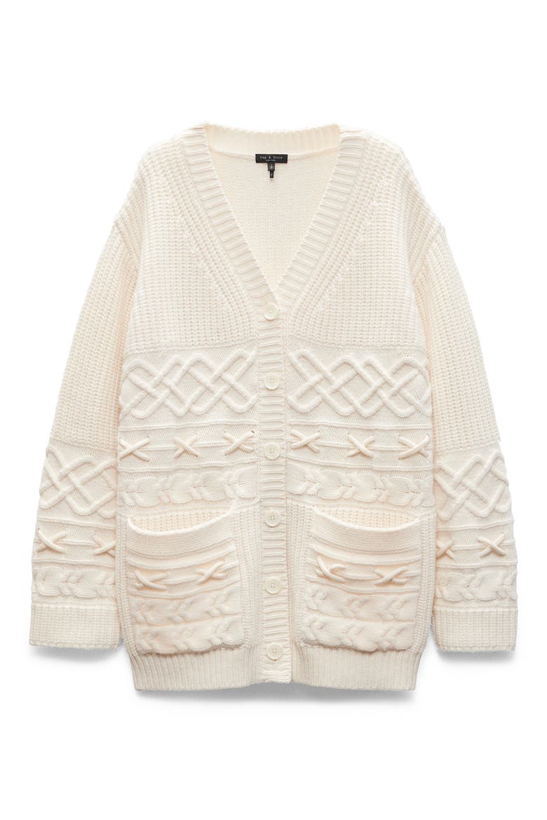 Conley Wool & Cashmere Cardigan, Alternate, color, IVORY