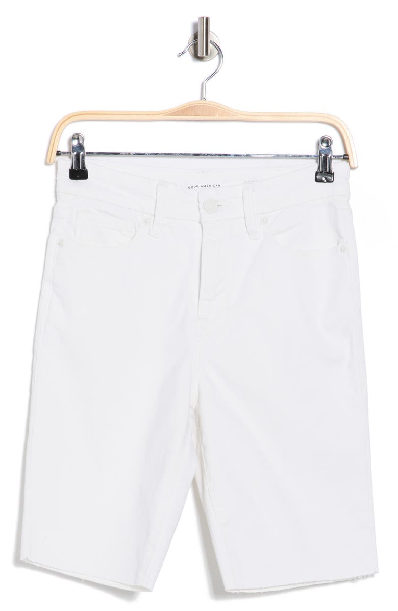 Good American Bermuda Shorts, Alternate, color, White037