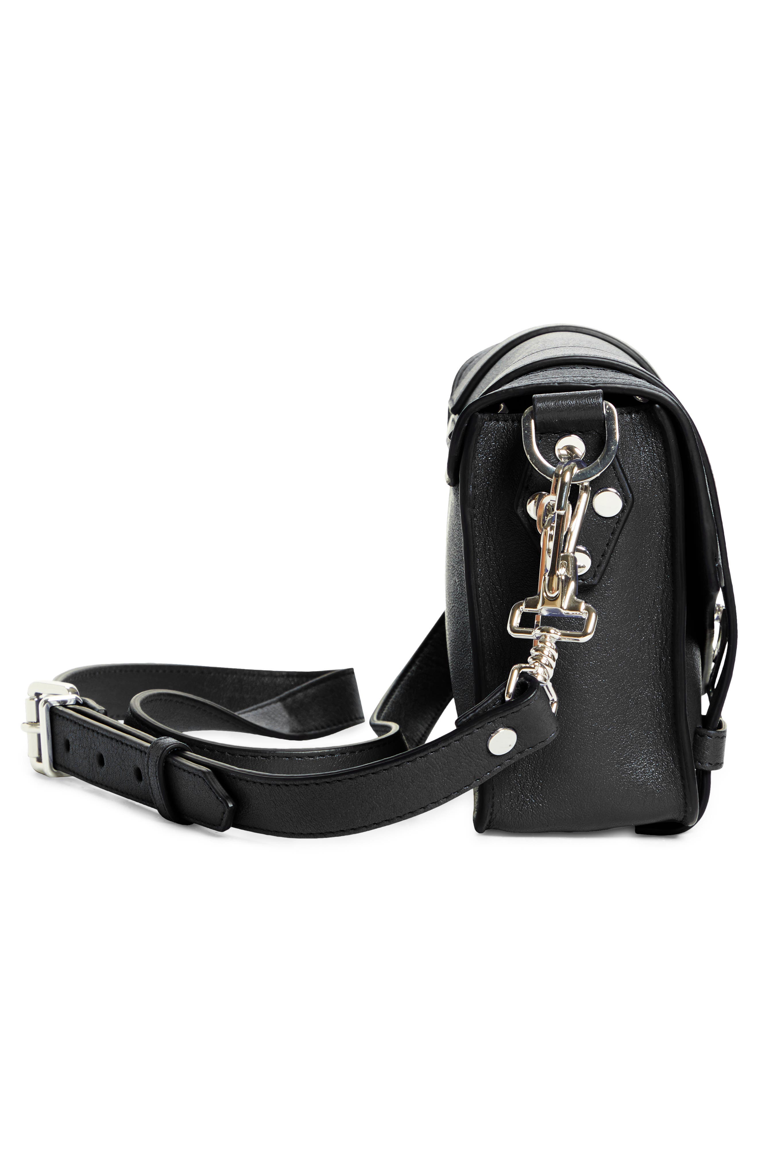 Proenza Schouler Mini PS1 Leather Crossbody Bag, Alternate, color, 