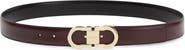 FERRAGAMO Gancio Buckle Leather Belt