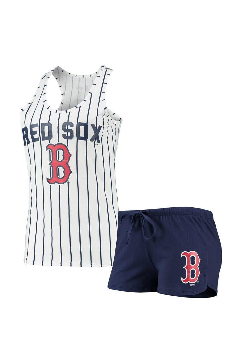 Women's Concepts Sport Navy/White Boston Red Sox Vigor Racerback Tank Top & Shorts Sleep Set, Main, color, Navy