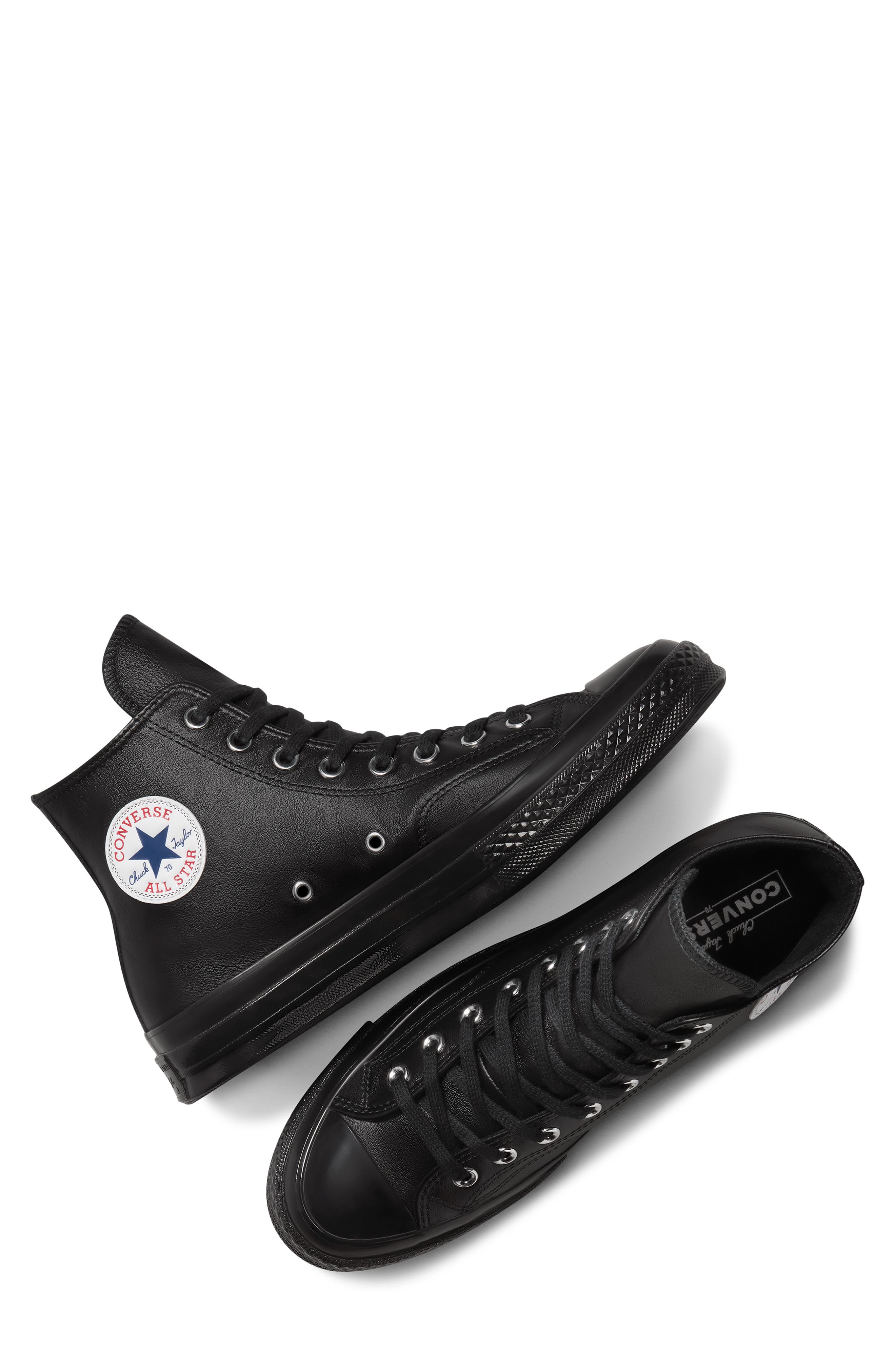 Converse Chuck 70 High Top Sneaker, Alternate, color, Black/ Black/ White