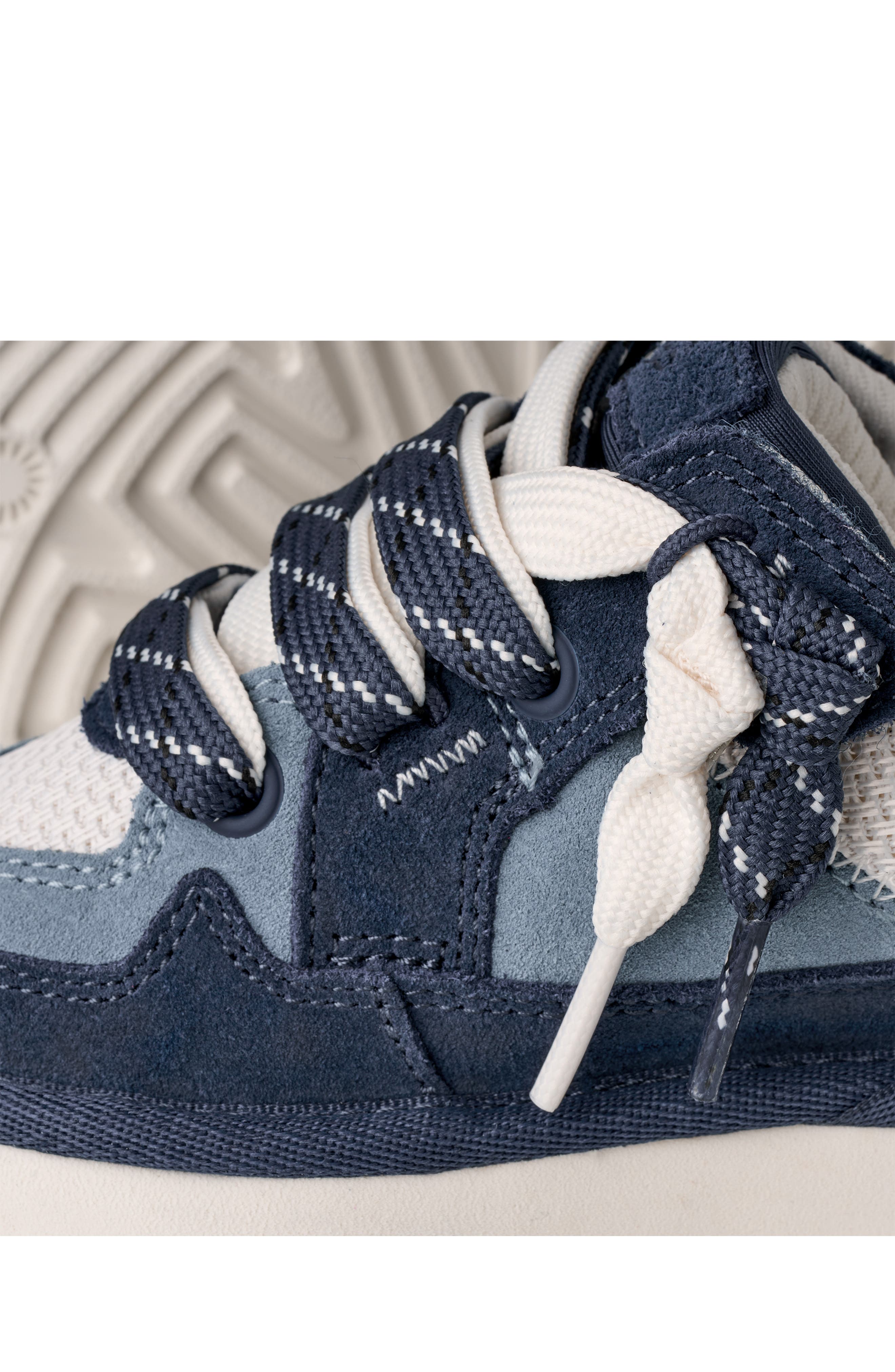 UGG<sup>®</sup> Kids' Lo Lowmel Sneaker, Alternate, color, Deep Ocean / Whale