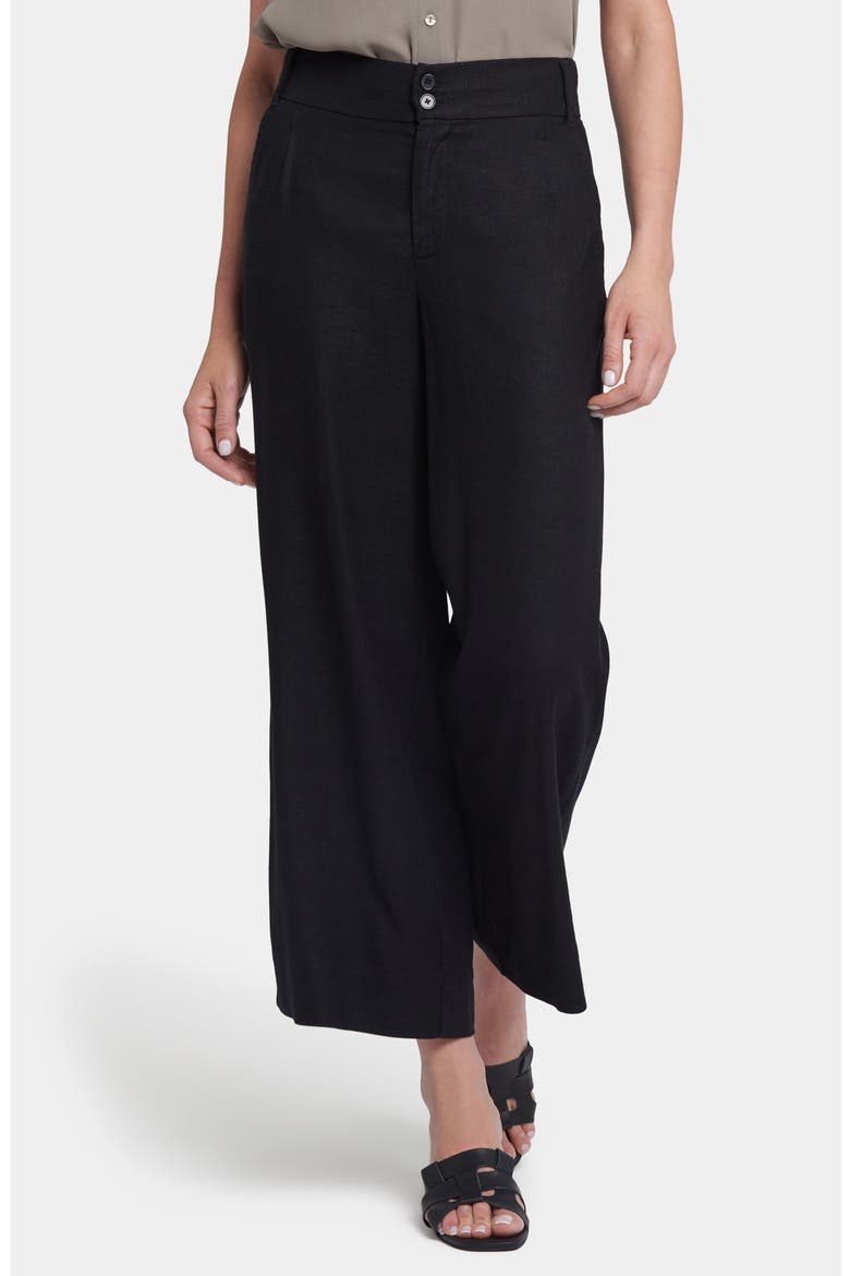 Waverly Linen Blend Wide Leg Pants, Main, color, BLACK