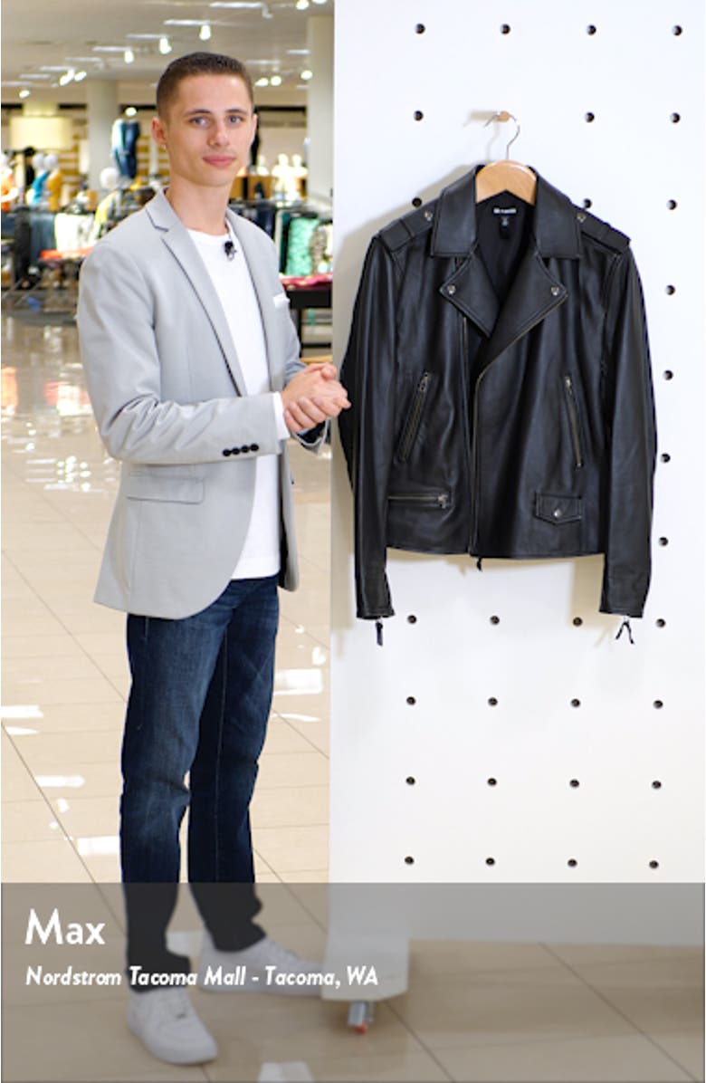 x Alex Costa Leather Moto Jacket, sales video thumbnail