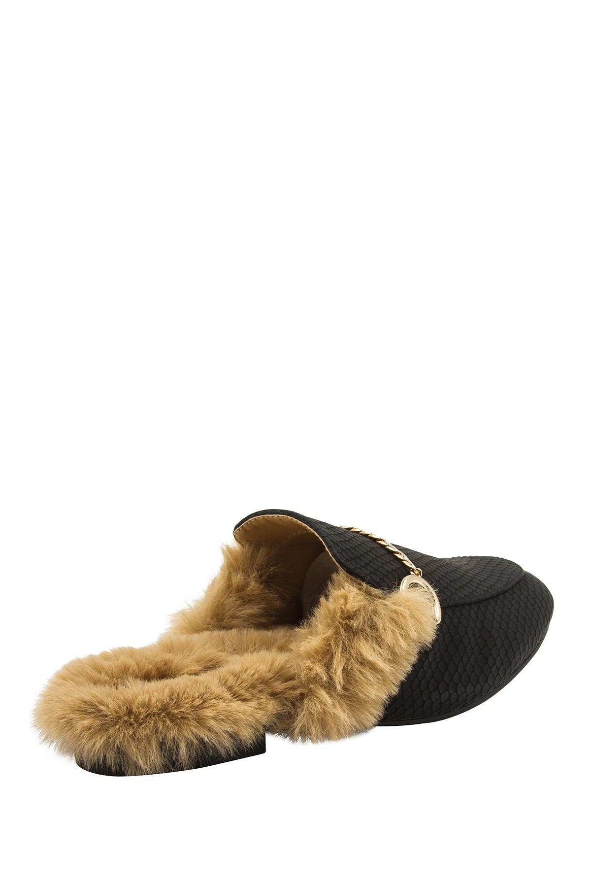 Vintage Havana Luna Suede Faux Fur Lined Mule, Alternate, color, 