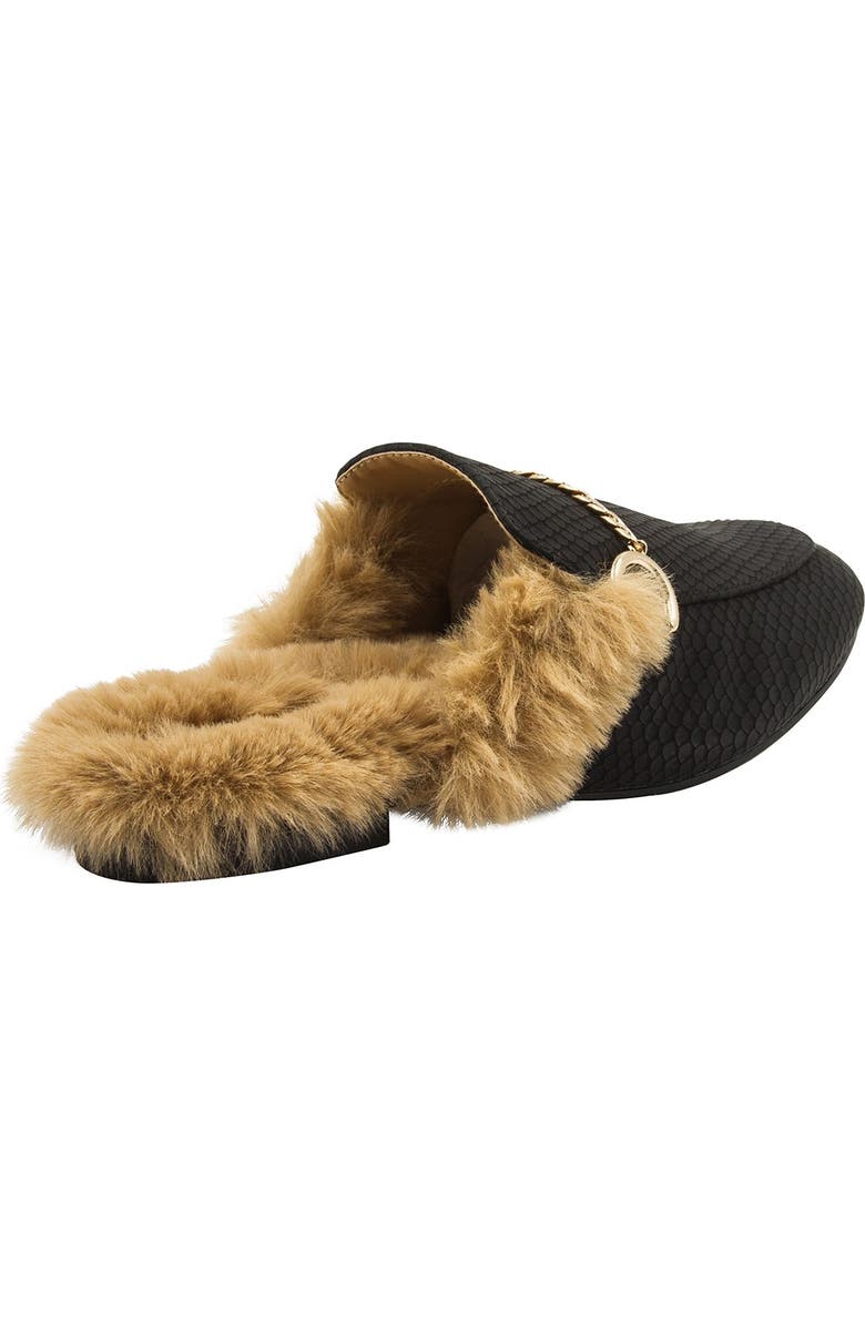 Vintage Havana Luna Suede Faux Fur Lined Mule, Alternate, color,