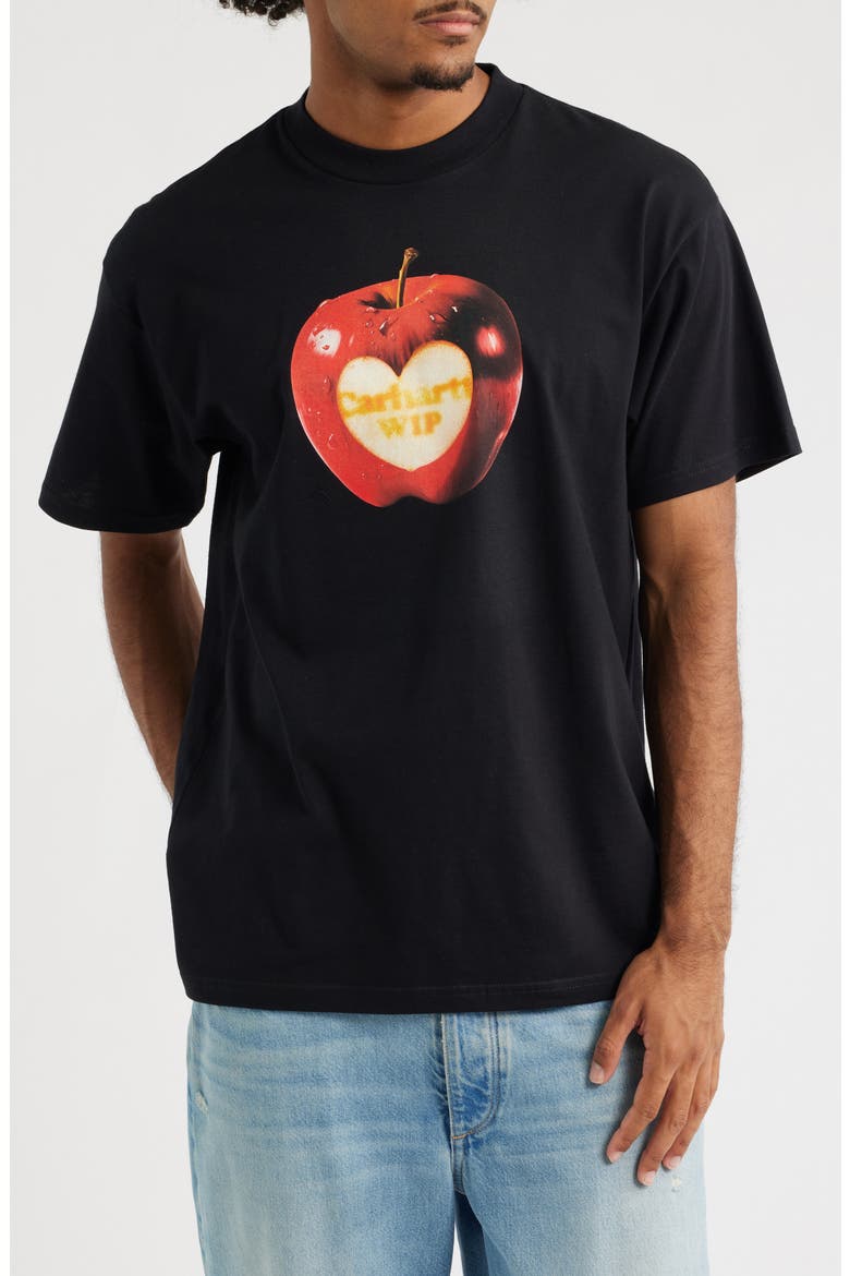 Spoiled Organic Cotton Graphic T-Shirt, Main, color, BLACK