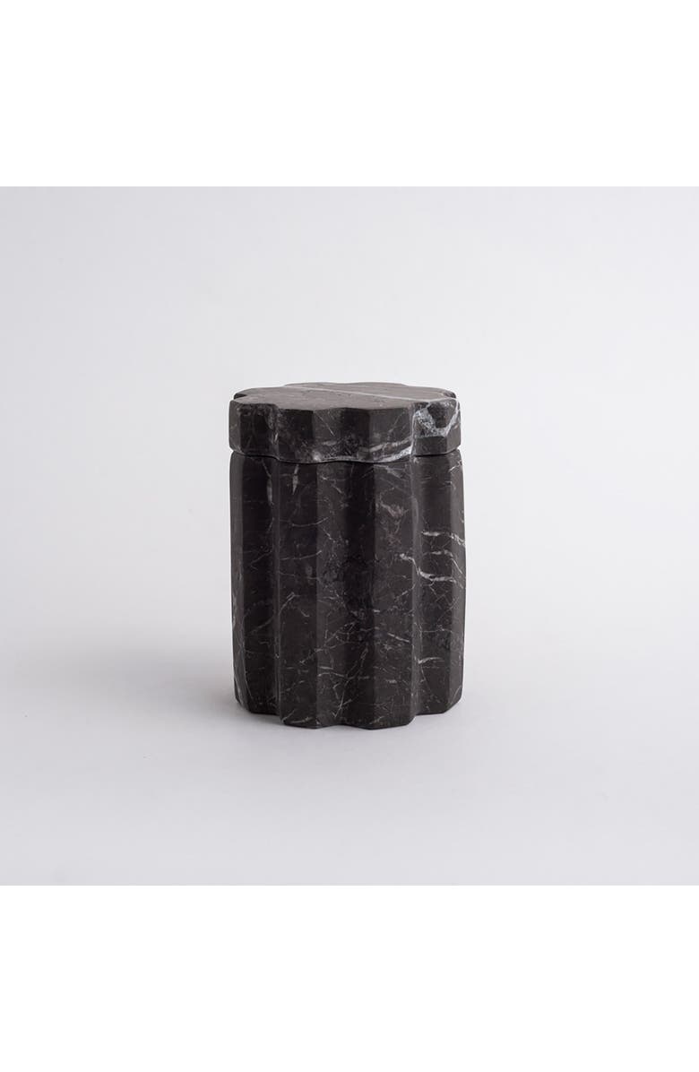 AndJacob Decor Tauro Container, Alternate, color, Black Marble