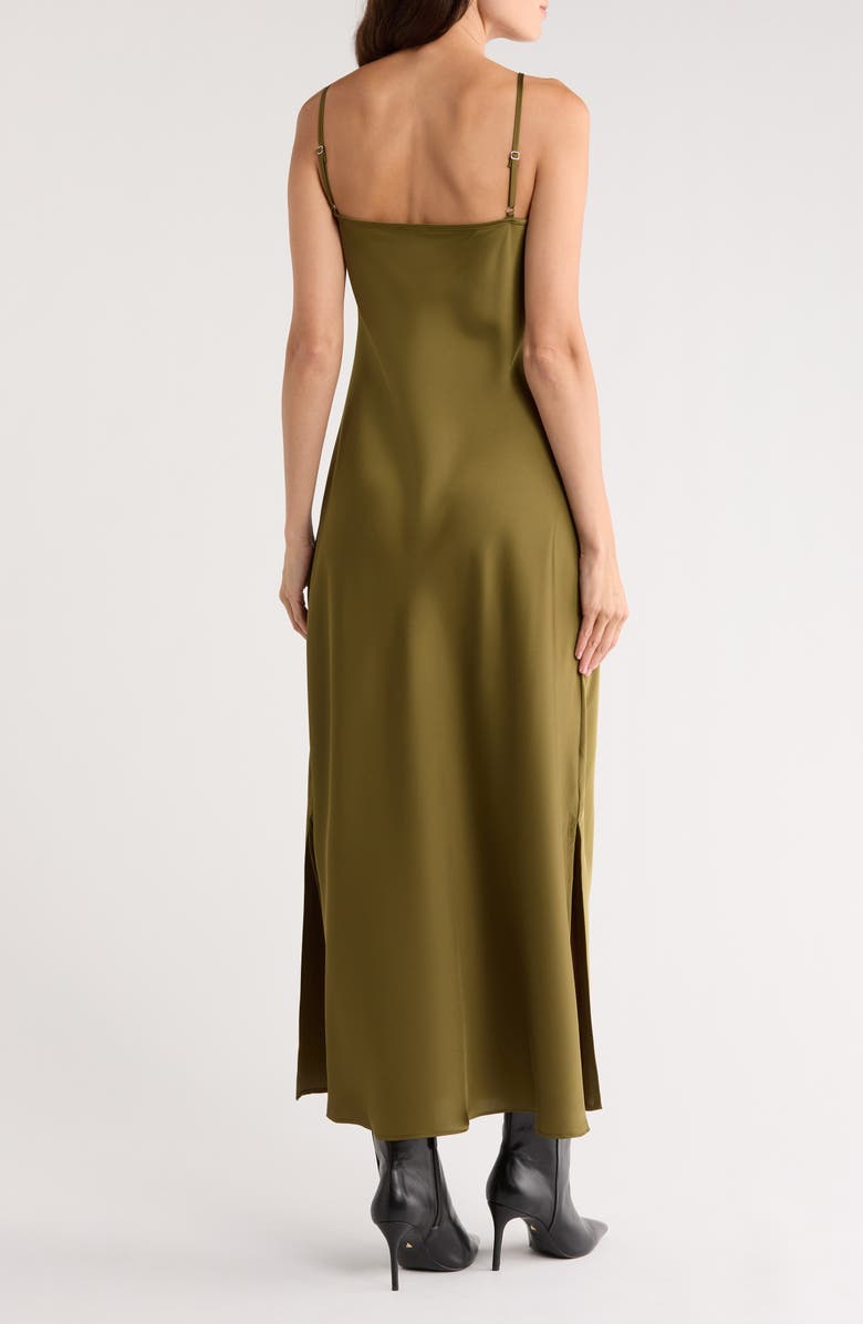 Halogen<sup>®</sup> Turtleneck Sweater & Satin Slipdress Set, Alternate, color, Basil