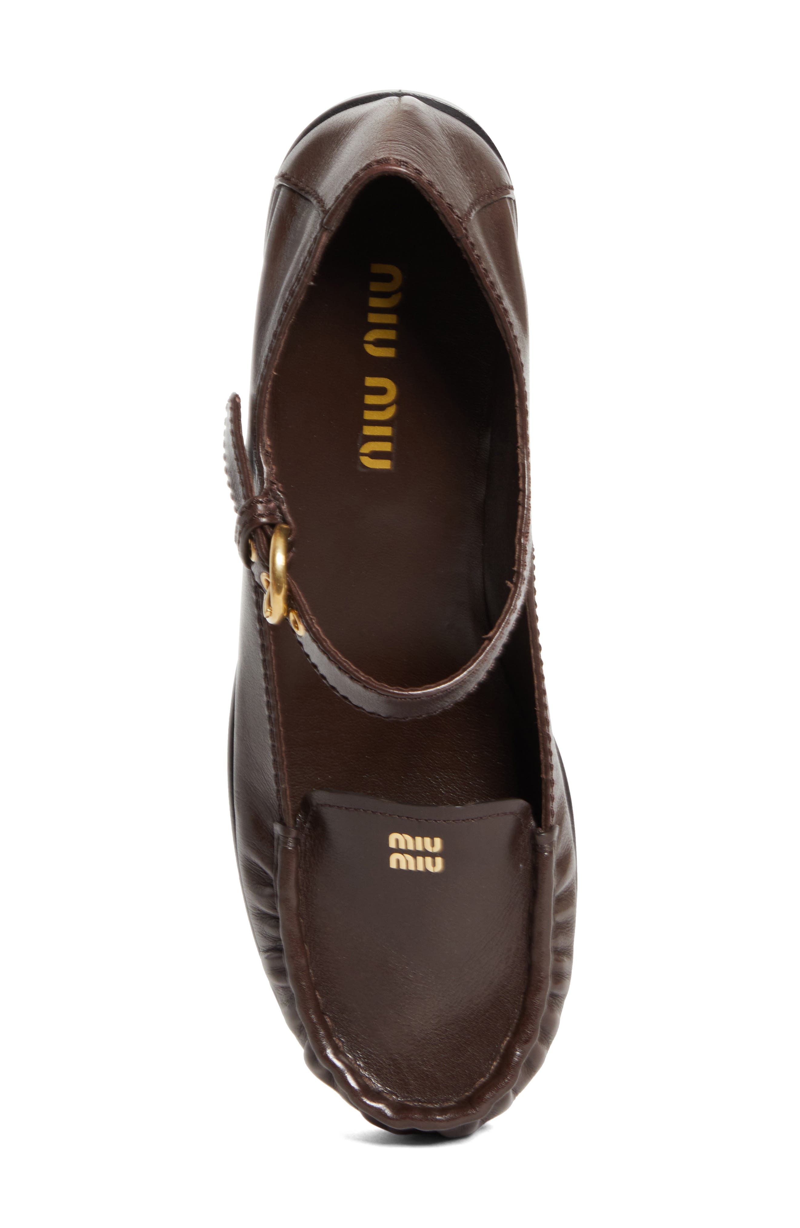 Miu Miu Mary Jane Loafer, Alternate, color, Moro