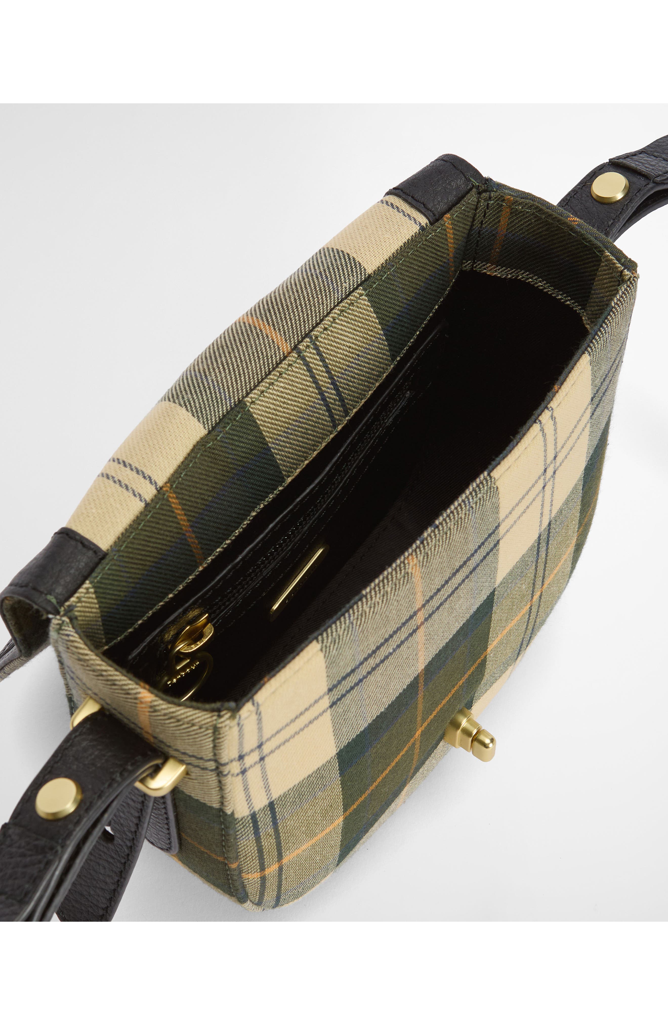 Barbour Elm Tartan Crossbody Bag, Alternate, color, Ancient Tartan