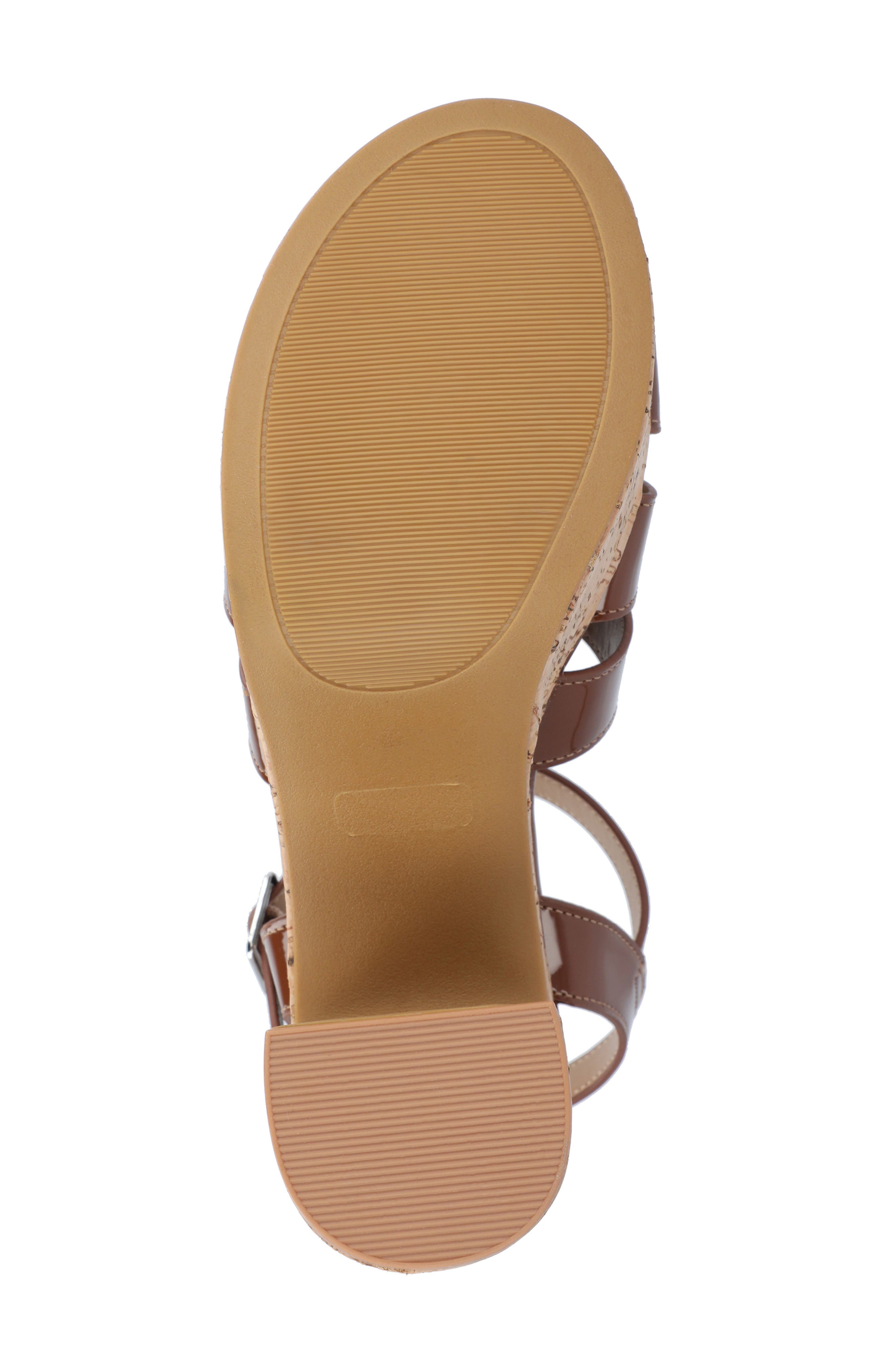 Jania Platform Sandal, Alternate, color, BROWN