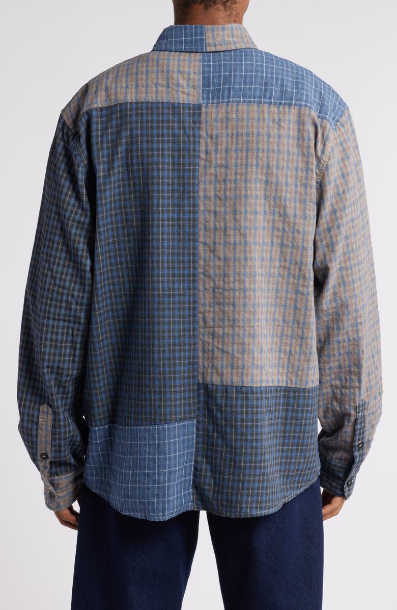 Butter Goods Plaid Cotton Button-Down Shirt, Alternate, color, 
