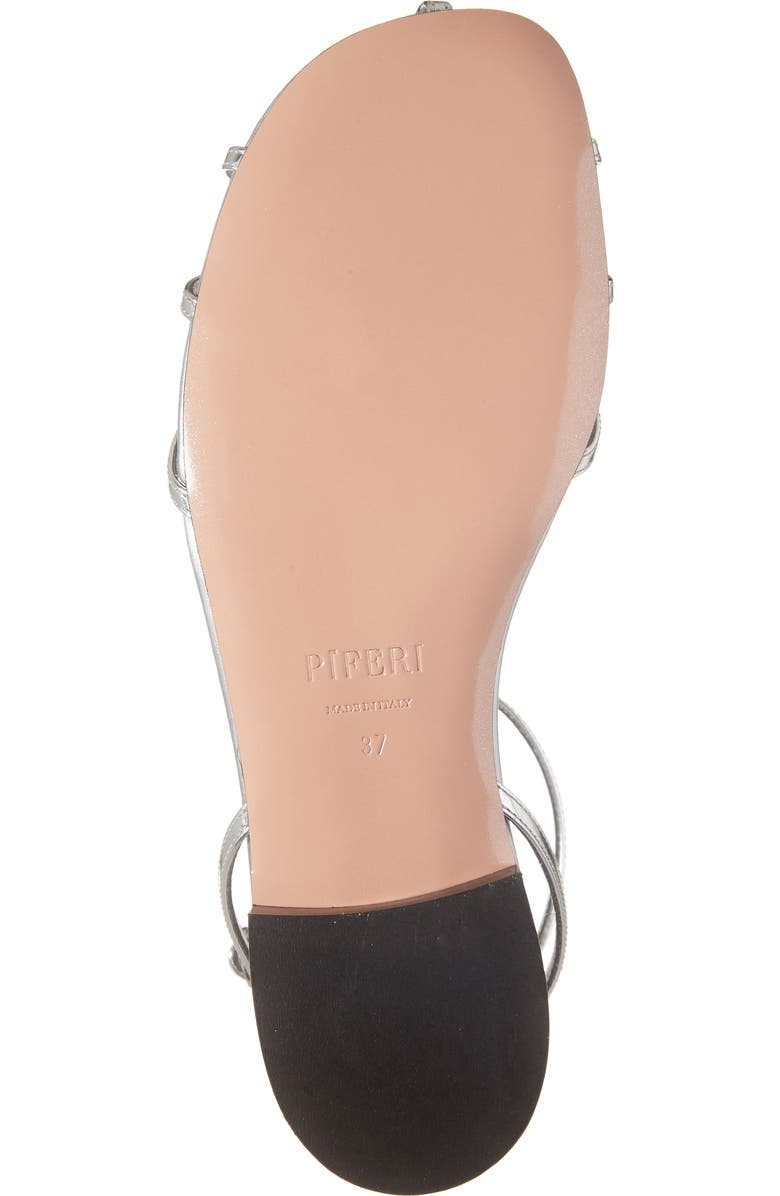 Piferi Maggio Metallic Flat Sandal, Alternate, color,