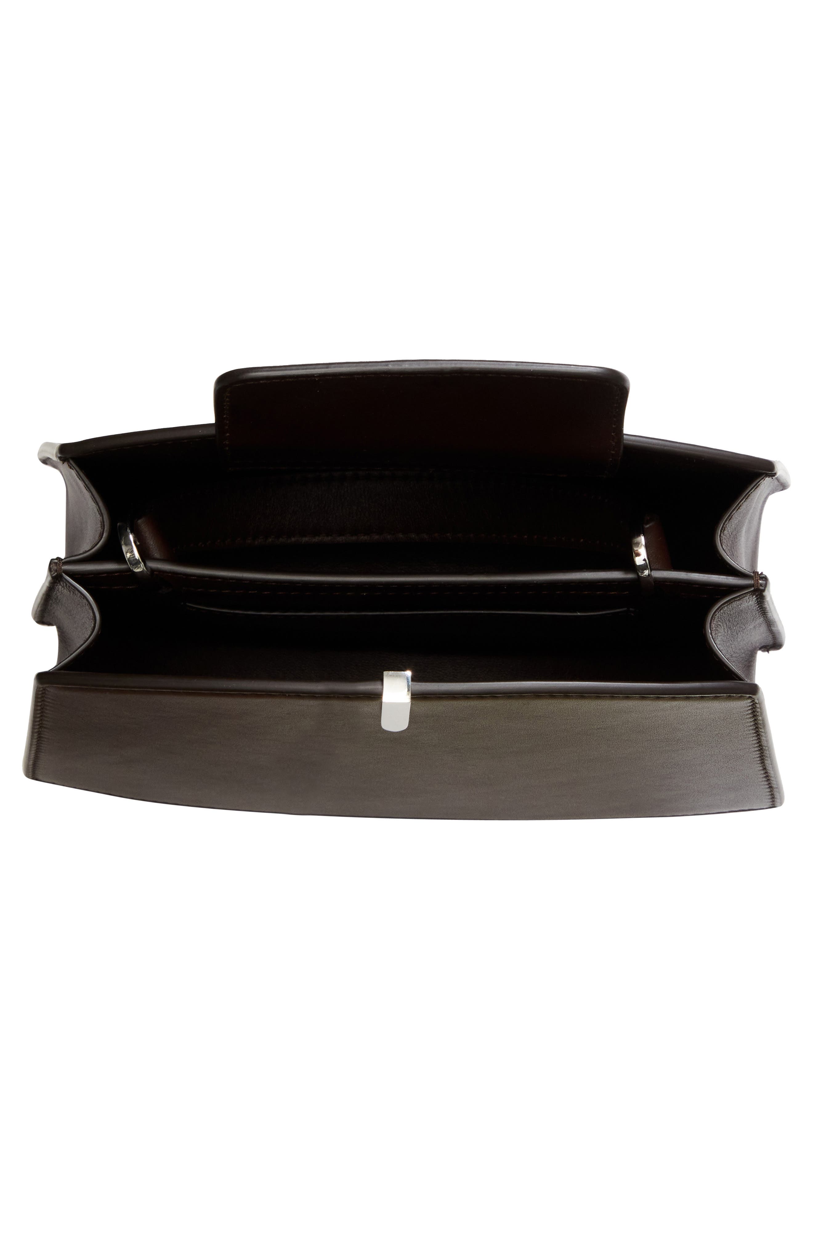 SAVETTE The Florence 20 Leather Top Handle Bag, Alternate, color, Coffee