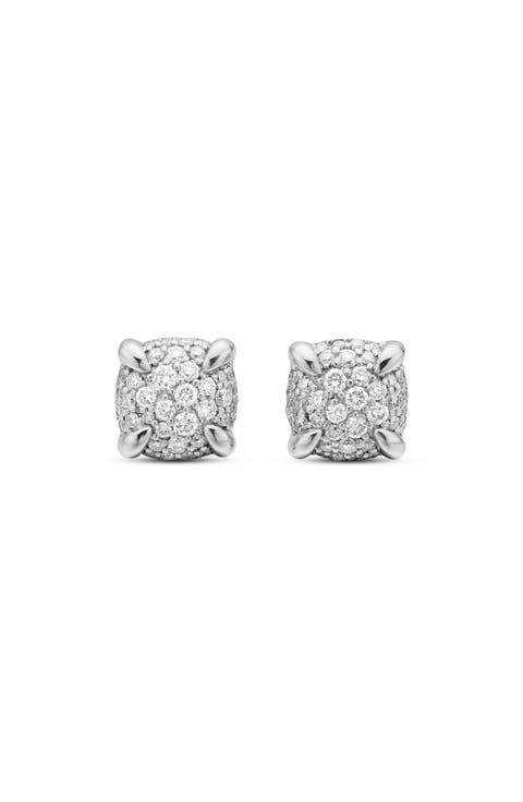 Petite Chatelaine® Pavé Diamond Stud Earrings