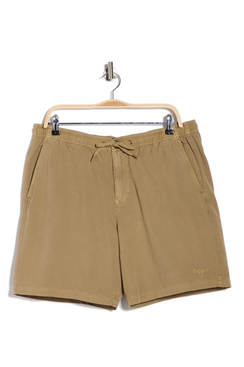 Relaxed Fit Cotton Oxford Cloth Drawstring Chino Shorts, Alternate, color, WASHED STONE