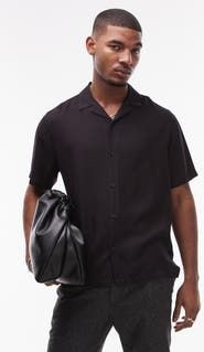 Topman Short Sleeve Camp Shirt