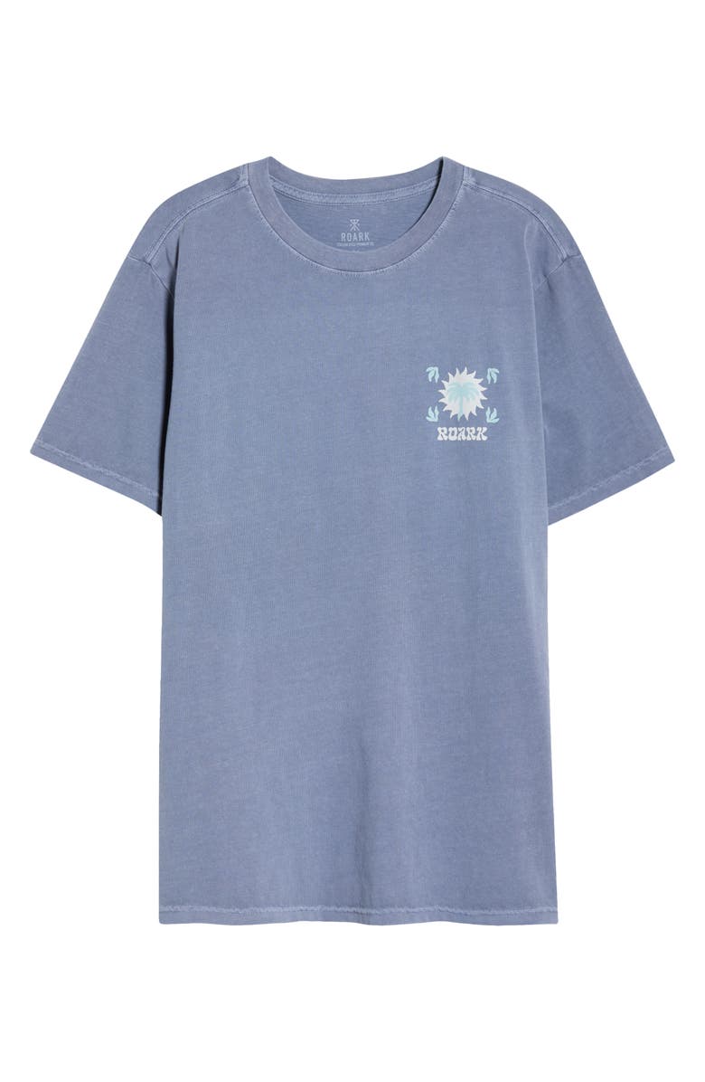 Roark Palm Graphic Regular Fit T-Shirt, Main, color, Neptune
