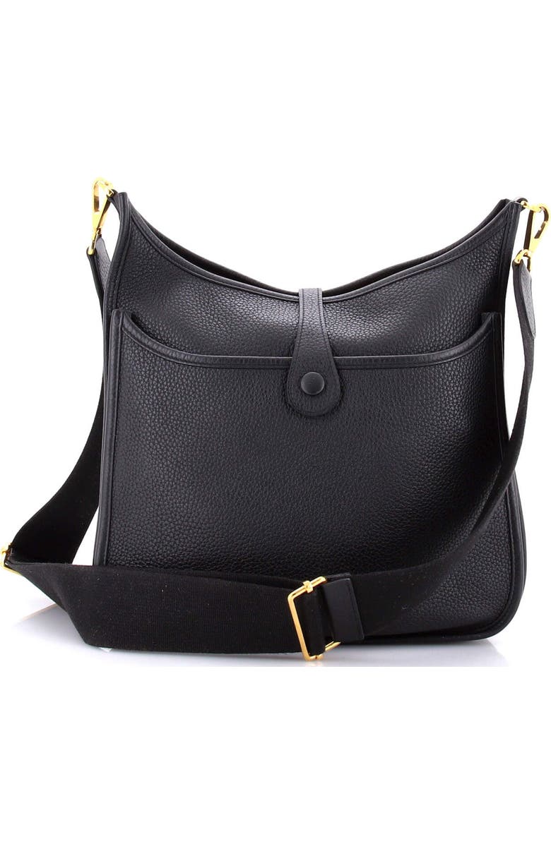 Pre-Owned Hermes Evelyne Bag Gen III Clemence PM, Alternate, color, Noir