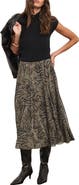 MINT VELVET Flowy Printed Midi Skirt