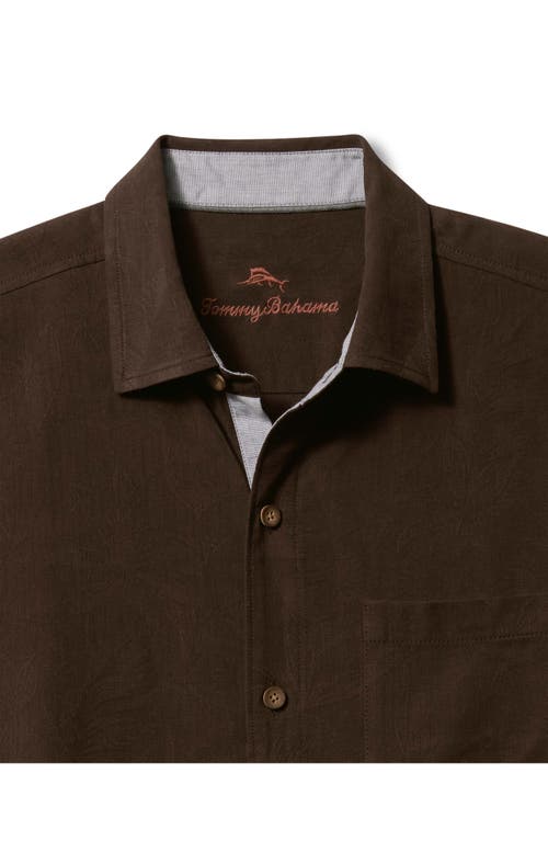 Tommy Bahama Better With Age Short Sleeve Silk Graphic Button-up Shirt